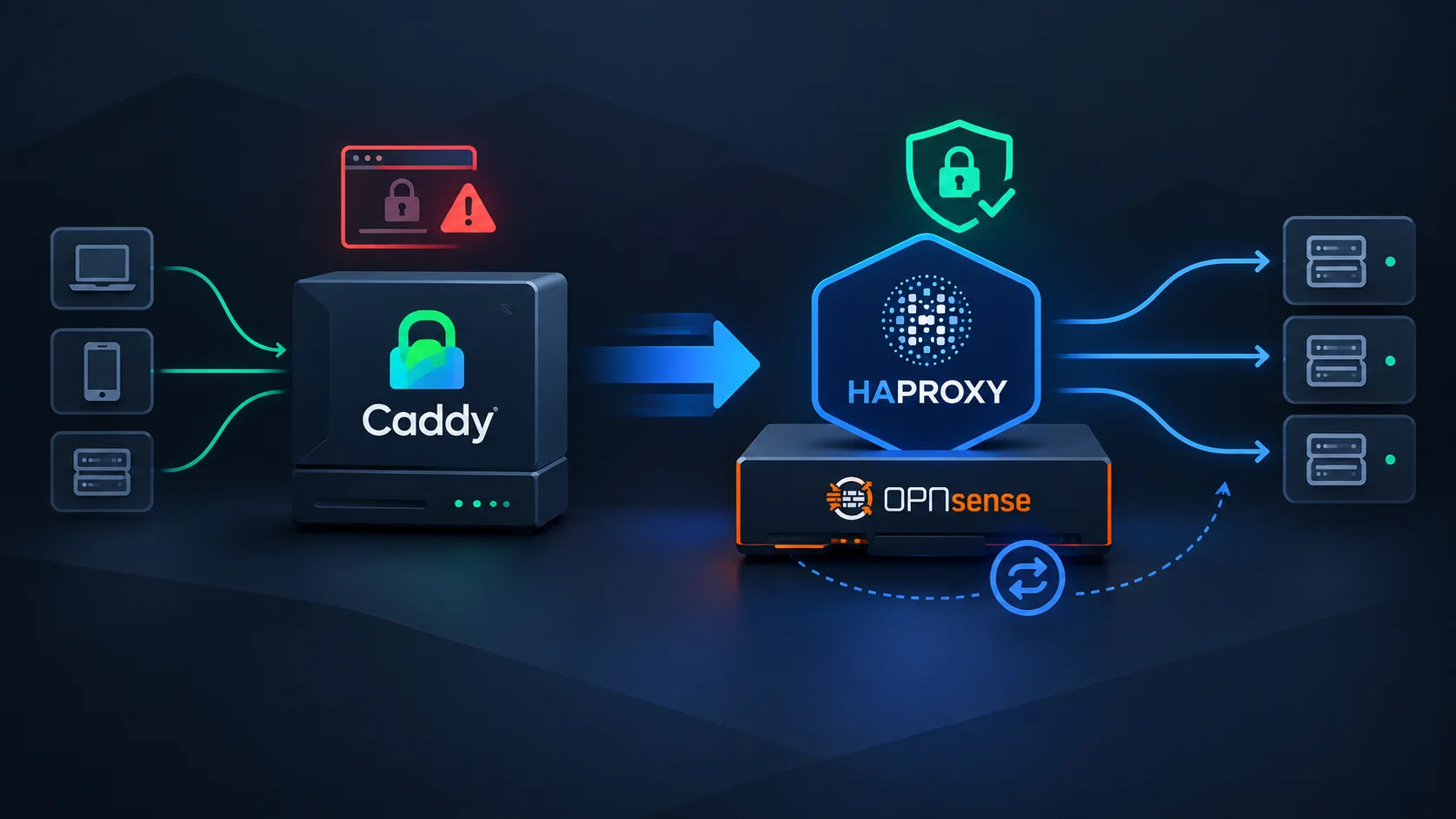 Featured image of post Installing HAProxy on OPNsense to replace Caddy